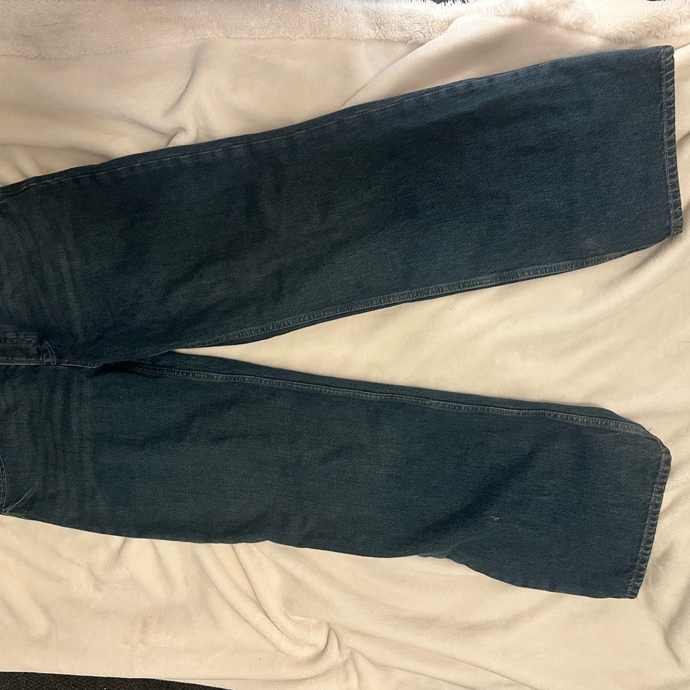 Free People Blue Boyfriend Jeans Classic Denim - Picture 2 of 6